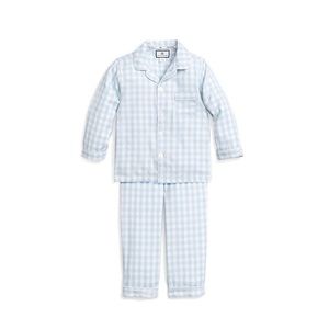 PETITE PLUME BLUE GINGHAM PJ SET (New, no tags)